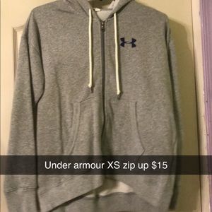 Under armour zip up hoodie